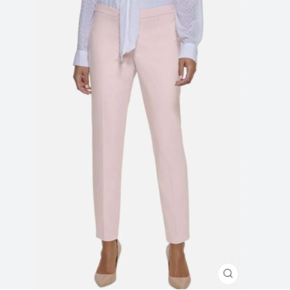 Brand New Women's Calvin Klein Suit Pale Pink Trousers Dress Pants